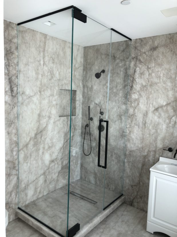 Grey Tiled Bathroom